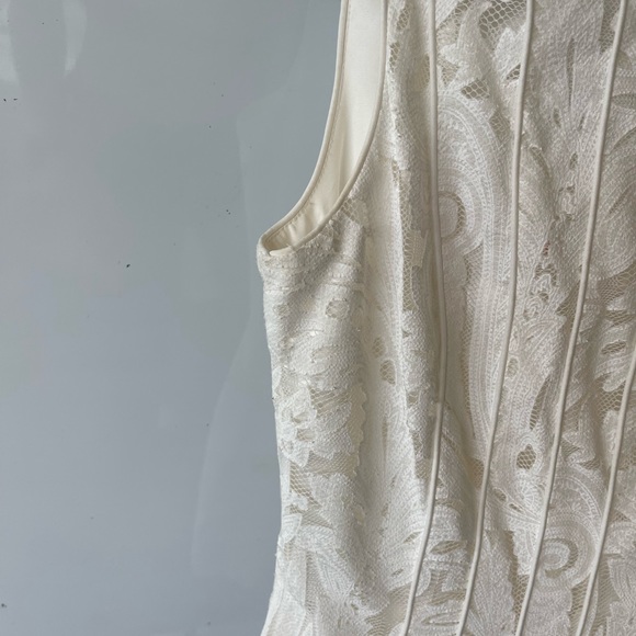 ANTONIA MELANI WHITE LACE DRESS - Picture 3 of 4